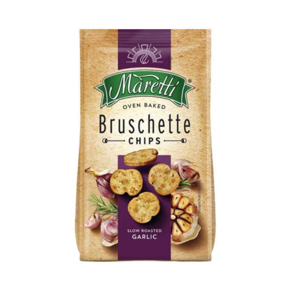 Maretti Bruschette Slow Roasted Garlic, Brotchips